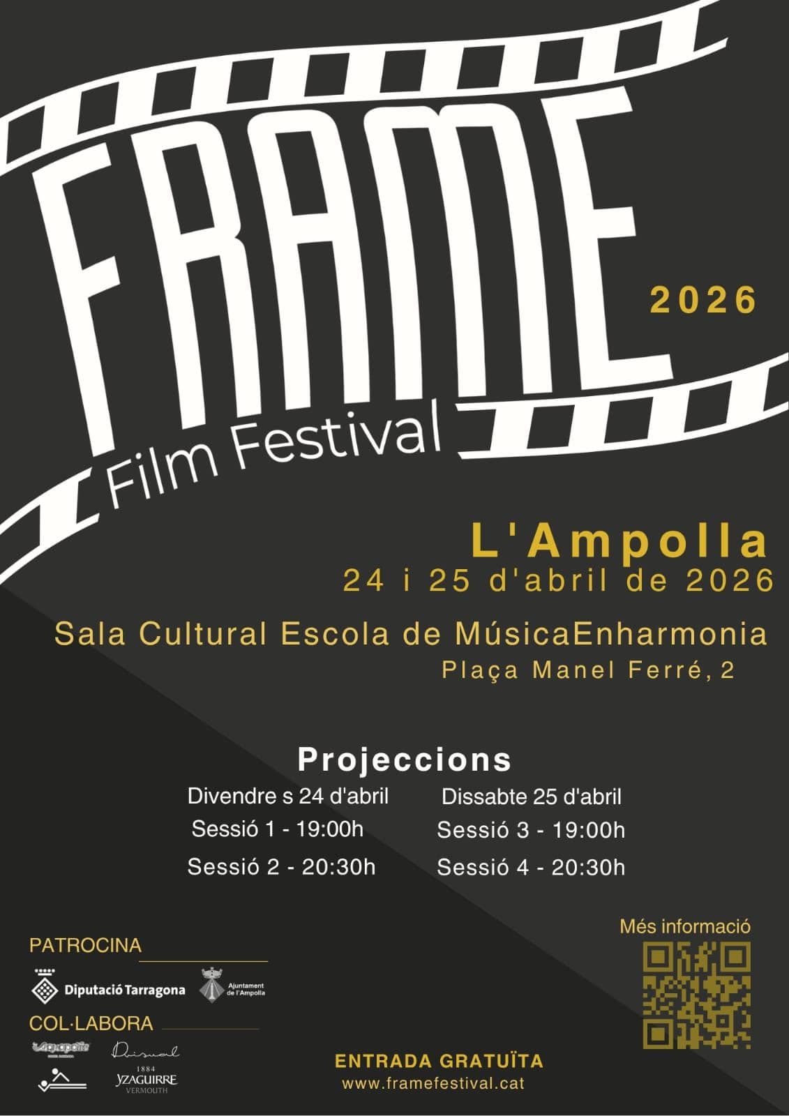 L’Ampolla acull el FRAME Film Festival amb dues jornades de cinema obert al públic