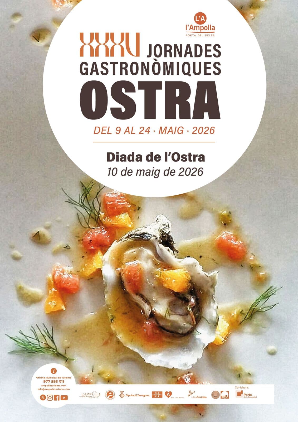 L’Ampolla dona el tret de sortida a les XXXV Jornades Gastronòmiques de l’Ostra amb una Diada plena d’activitats i novetats