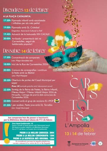 L’Ampolla es prepara per viure un Carnaval 2026 ple d’activitats per a totes les edats