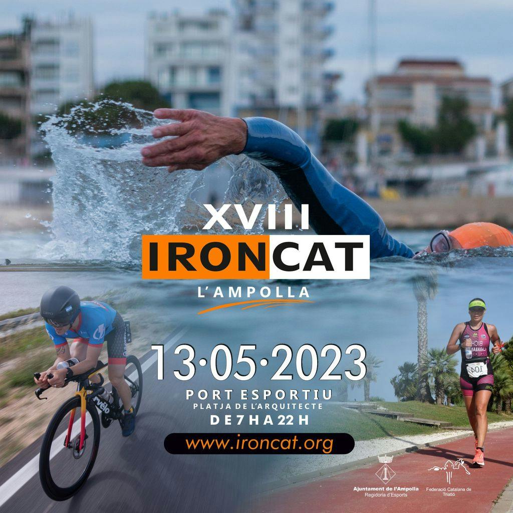 Cartell de l'Ironcat l'Ampolla 2023