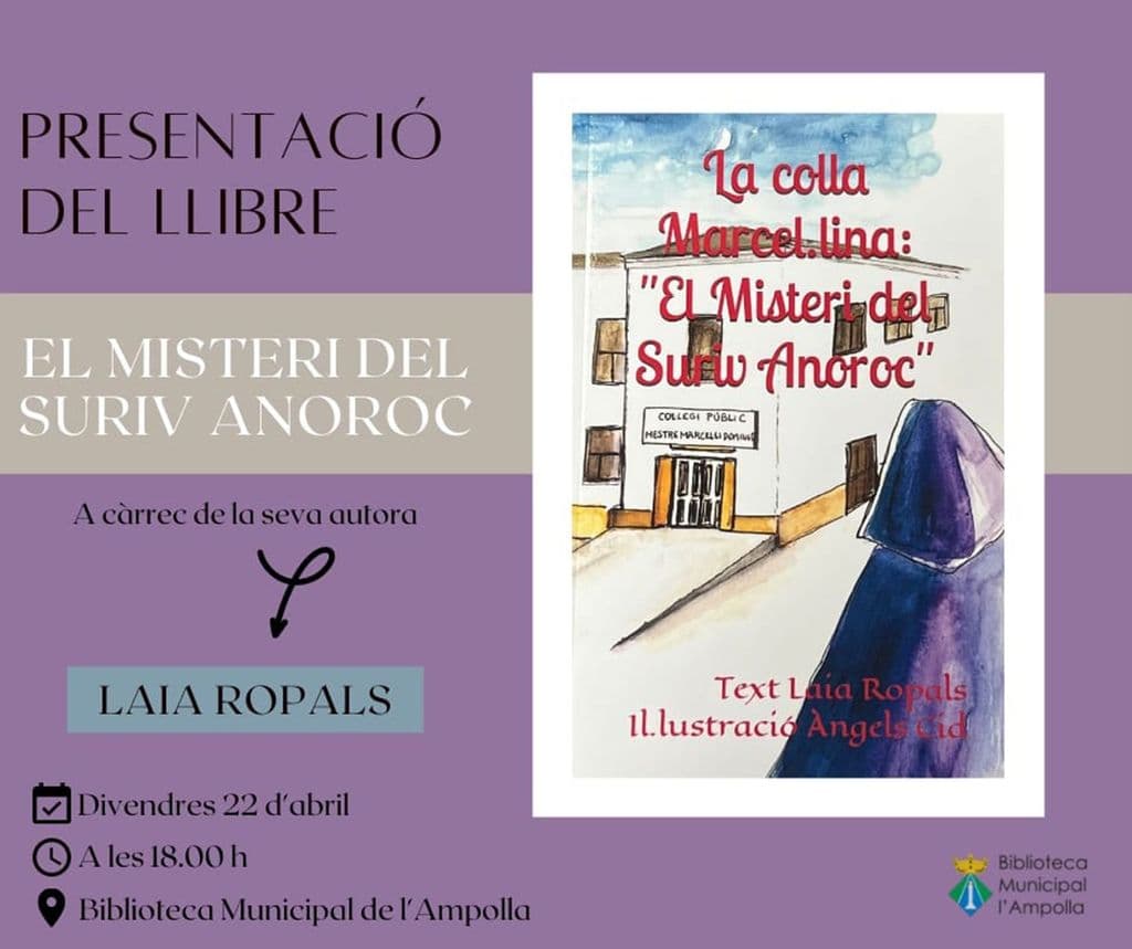 Cartell de la presentació del llibre de Laia Ropals.jpeg