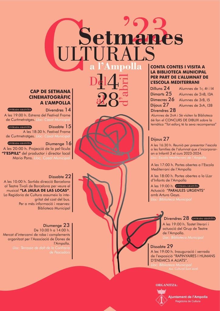 Cartell de les Setmanes Culturals 2023